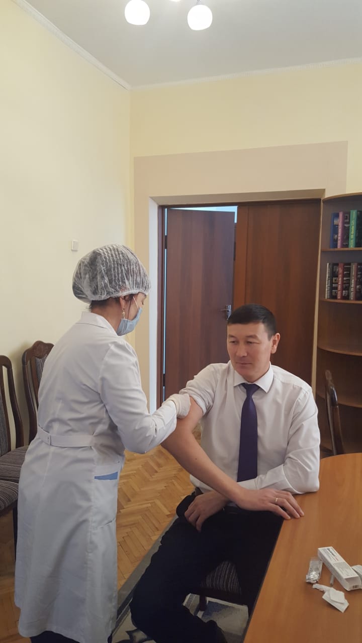 ВАКЦИНАЦИЯ ПРОТИВ ГРИППА в АКИМАТЕ ПАВЛОДАРСКОГО РАЙОНА