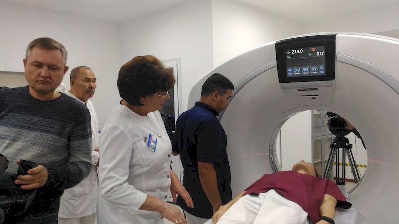  В августе 2018 года «Впервые в истории» в Павлодарской областной детской больнице был установлен компьютерный томограф «Revolution EVO» 