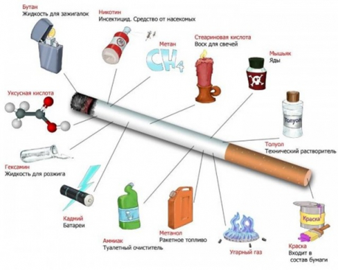 Вред табакокурения на организм человека