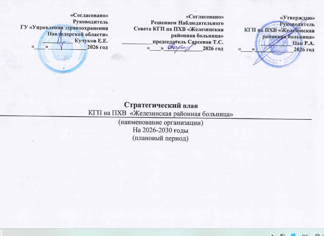 Стратегический план на 2026-2030 гг.