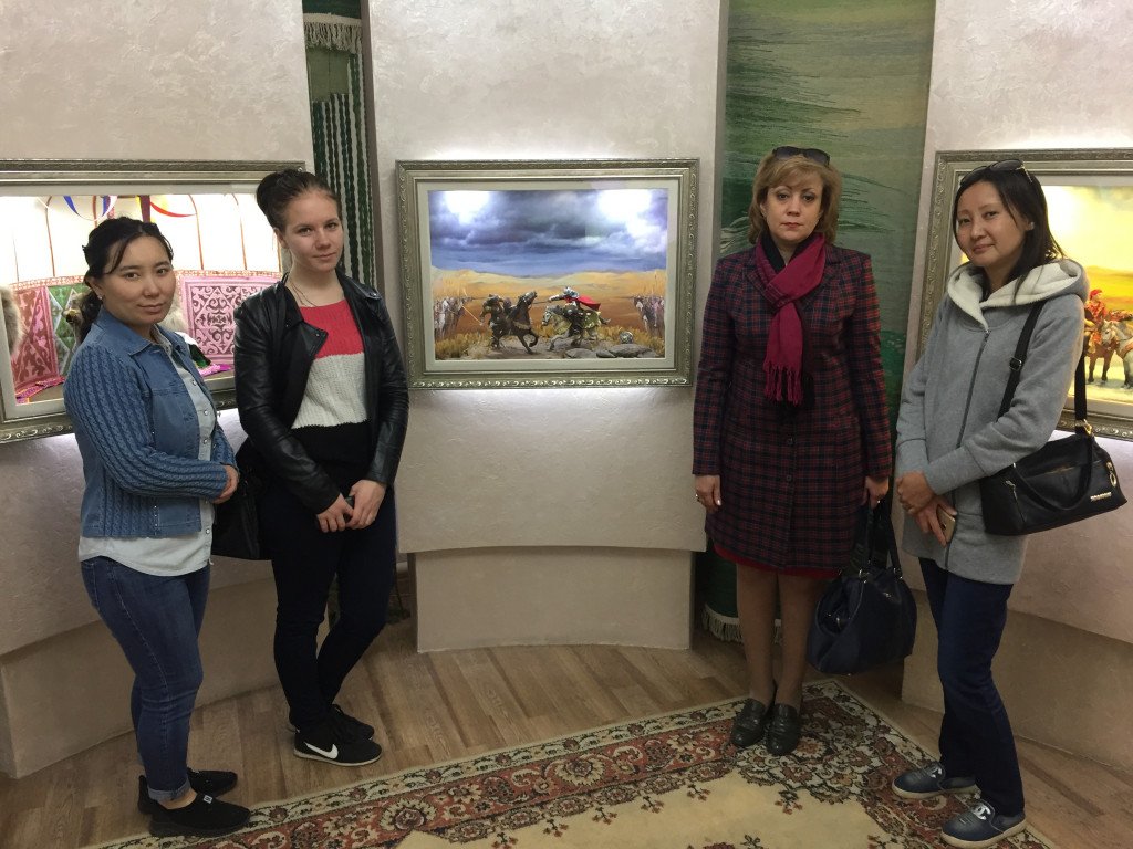 Выставка в музее литературы и искусства им. Бухар Жырау