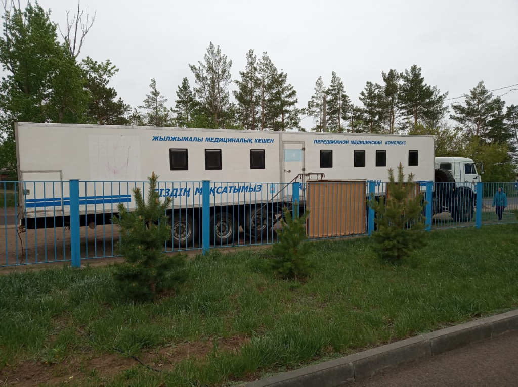 Очередное медицинское обследование на передвижном медицинском комплексе в Железинском районе