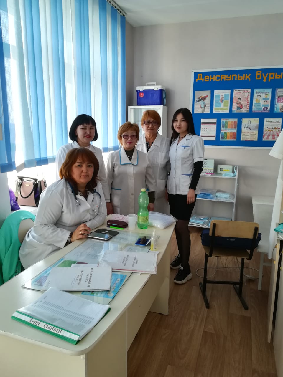  Организовали выезд в сельский округ Коянды в КГУ СОШ №14 и провел медицинский осмотр среди учащихся. 