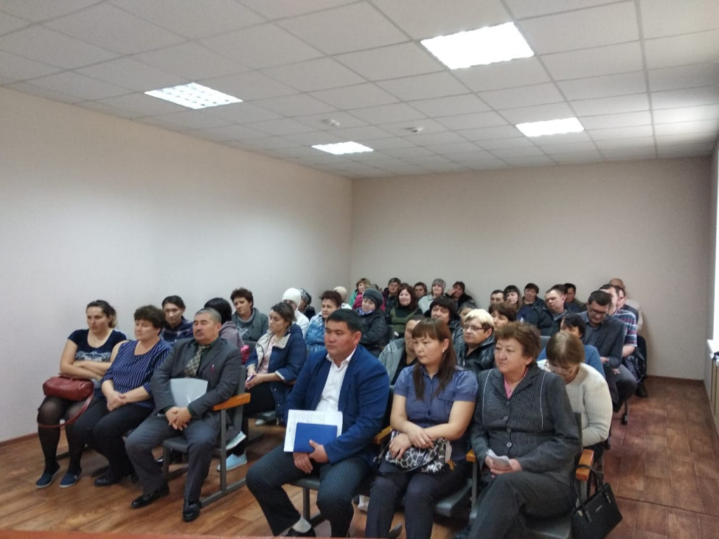  Выезд информационной группы для разъяснения Послания Призедента РК и внедрению ОСМС по селам Щербактинского района 