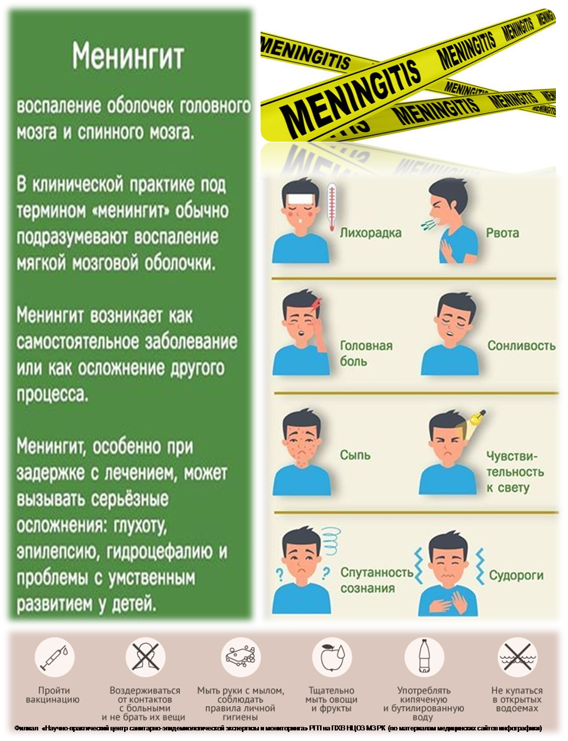 Получить консультацию по профилактике менингита можно по телефону горячей линии