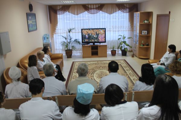 Трансляция торжественного заседания посвященного празднованию 25- летия  Независимости Республики Казахстан