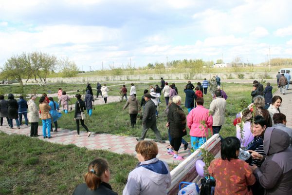 Под майским солнцем среди кустов сирени...