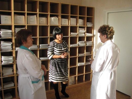 26 октября текущего года  в рамках обмена опытам с коллегами №4 поликлиники г.Павлодар в стенах нашего медицинского учреждения состоялась встреча.