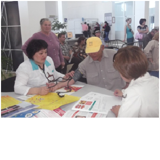 15 мая в ЦОНе прошла Акция по борьбе с артериальной гипертонией и табакокурению.