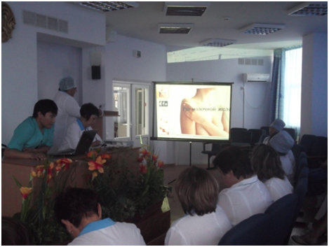 В поликлинике 10июля 14г проведен семинар : Профилактика рака  молочной железы  (организаторы рентген и ЗОЖ службы поликлиники)