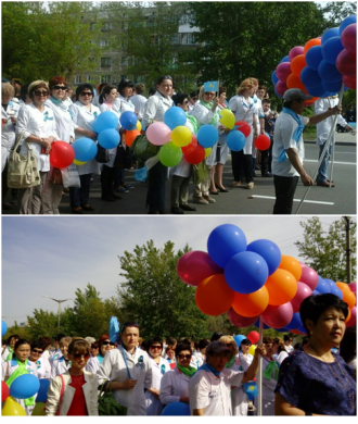 Аксу отпраздновал 70-летие Победы.