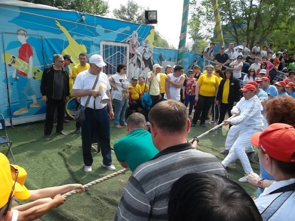 Марафон здоровья,совместный с  V-областной спартакиадой медицинских работников
