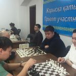 Соревнование по шахматам среди медицинских работников области.