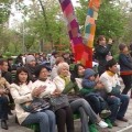 Акция павлодарцев в Городском саду