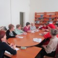 18 апреля врач-терапевт Пелешко О.Я. выступила в областной библиотеке за круглым столом с темой «Особенности питания пожилых людей».