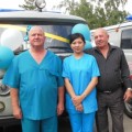 Вручение санитарных автомобилей в канун Дня медицинского работника