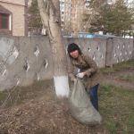 16 апреля на территории КГКП «Больница паллиативной помощи Павлодарской области» был организован субботник, в котором все сотрудники приняли активное участие
